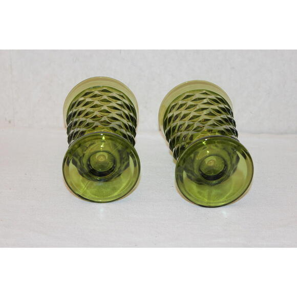 Vintage Colony Whitehall Green Avocado Ice Tea Glasses – Set of 2 - Picture 3 of 3